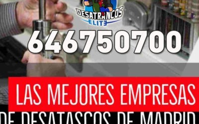 Mejores empresas de desatascos en Madrid